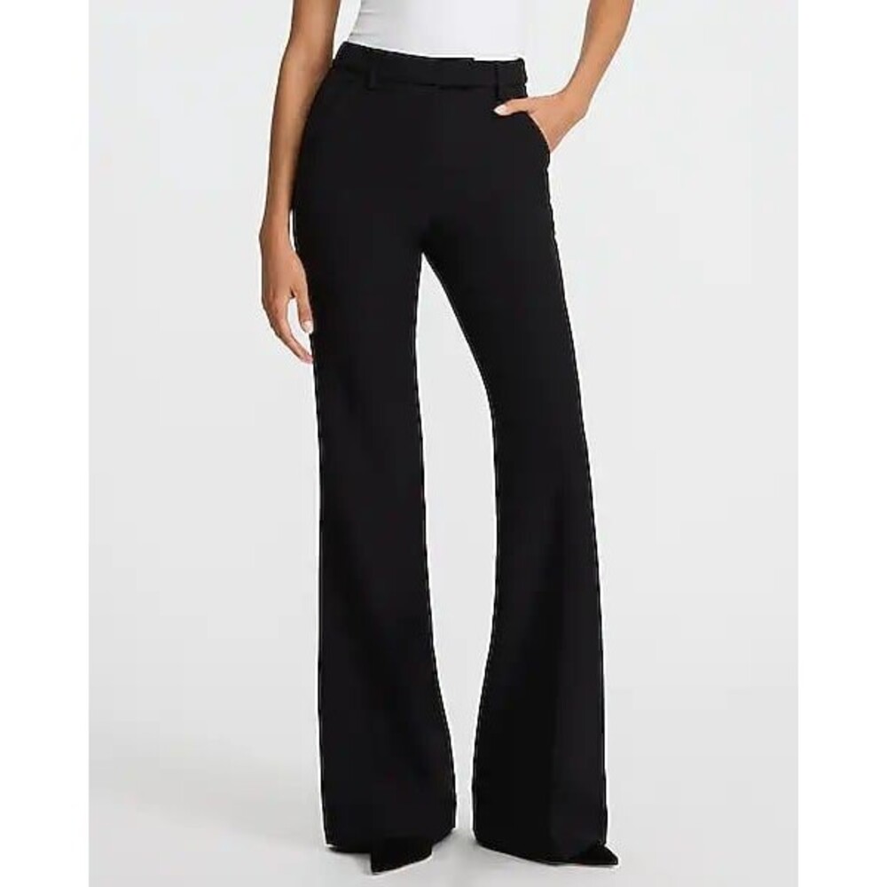 Express Editor Studio Stretch Twill High Waisted Slim Flare Trouser Pants 10R